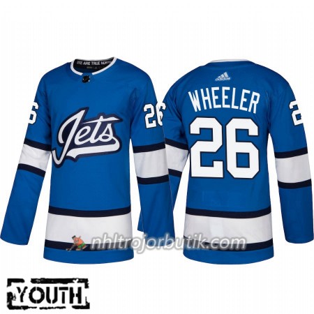 Barn Ishockey Winnipeg Jets Tröja Blake Wheeler 26 Alternate Adidas 2018-19 Authentic